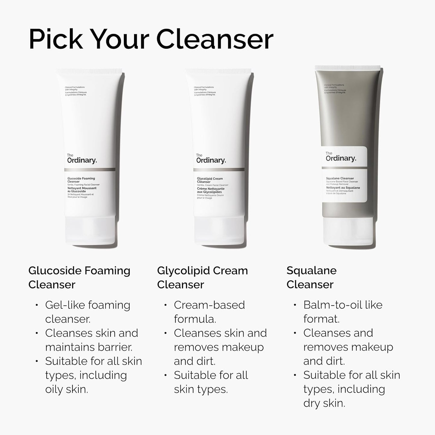 The Ordinary Squalane Cleanser – Hydrating Makeup Remover & Gentle Face Wash, Supports Skin’s Moisture Barrier, Unscented (1.7 fl oz)