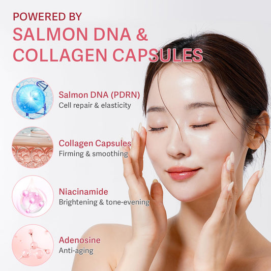 PDRN Capsule Cream with Vitamin C & Collagen – Korean Boba Moisturizer for Glowing, Hydrated & Youthful Skin – 80ml