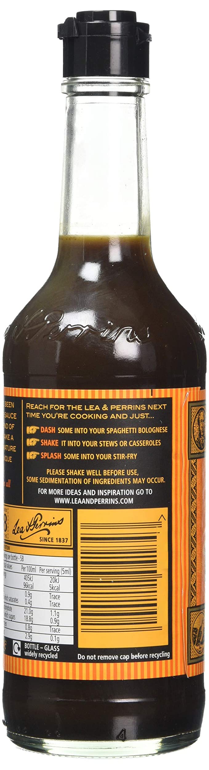 Lea & Perrins Worcestershire Sauce Bottle, 290 g
