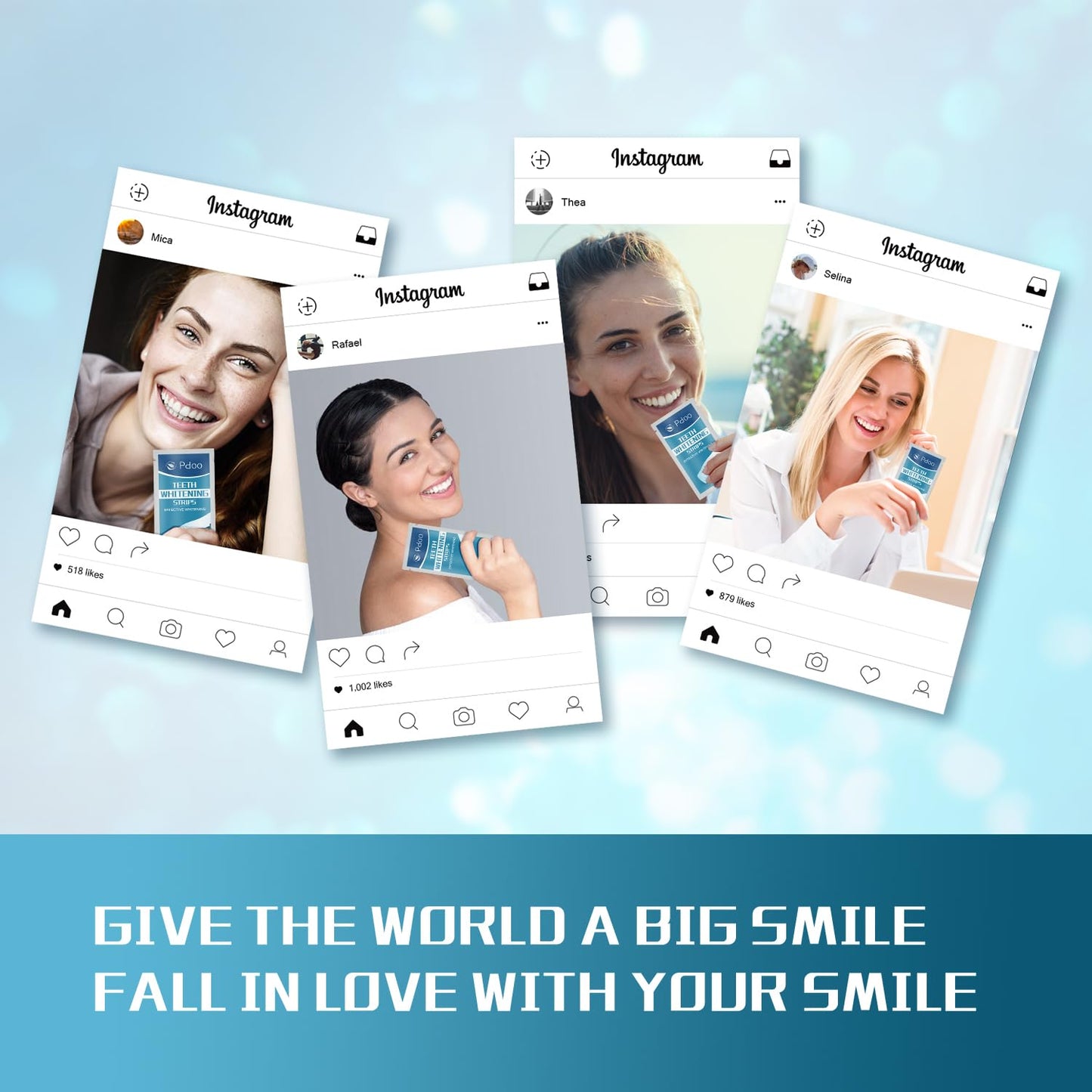 Teeth Whitening Strips - 28 Whitening Strips for Teeth Sensitive, Professional, Fast Remove Smoking, Coffee, Wine Stains, Teeth Whitening Kit Pack of 14 Non-Slip Strips Treatments
