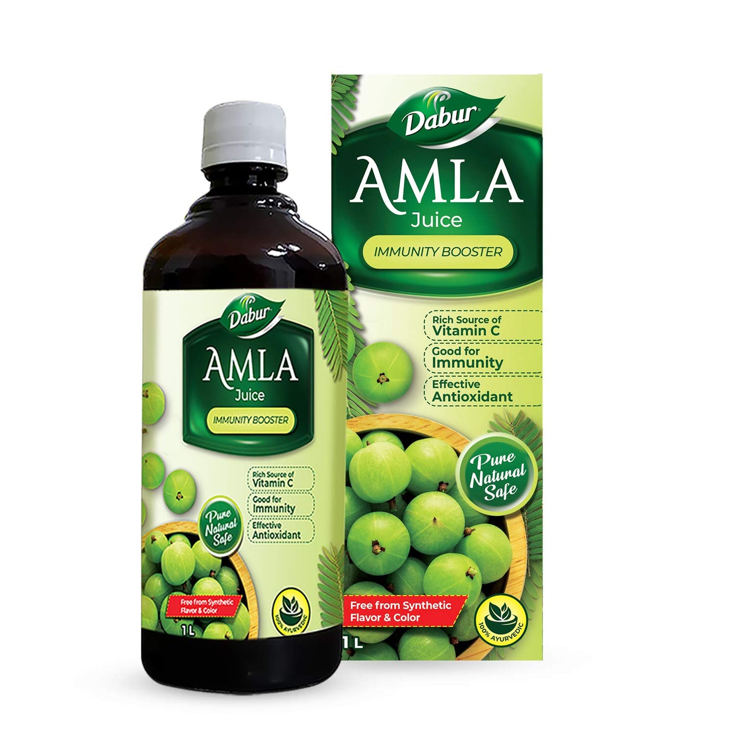 Dabur Aloe Vera Juice - 1L | Ayurvedic Health Juice For Good Skin & Hair Health | Detoxifies & Rejuvenates Skin & Body | Good For Liver & Digestive Health | Immunity Booster