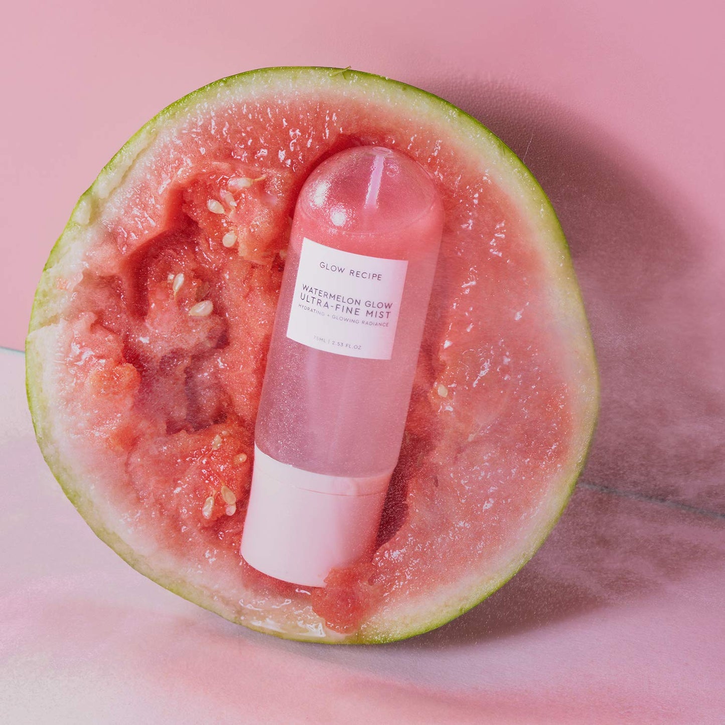 Glow Recipe Watermelon Glow Facial Spray – Hydrating Face Mist with Hyaluronic Acid & Hibiscus AHA, Refreshing Dewy Makeup Setting Mist, 75ml