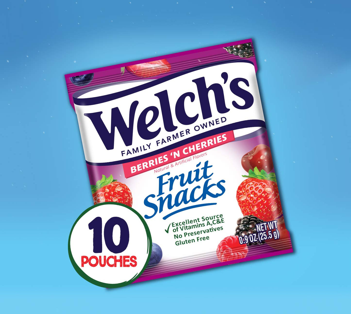 Welchs Fruit Snacks Berries n Cherries, 255g