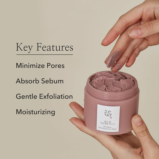 Beauty of Joseon Red Bean Refreshing Pore Mask – Wash-Off Clay Mask for Oily & Combination Skin (140ml)