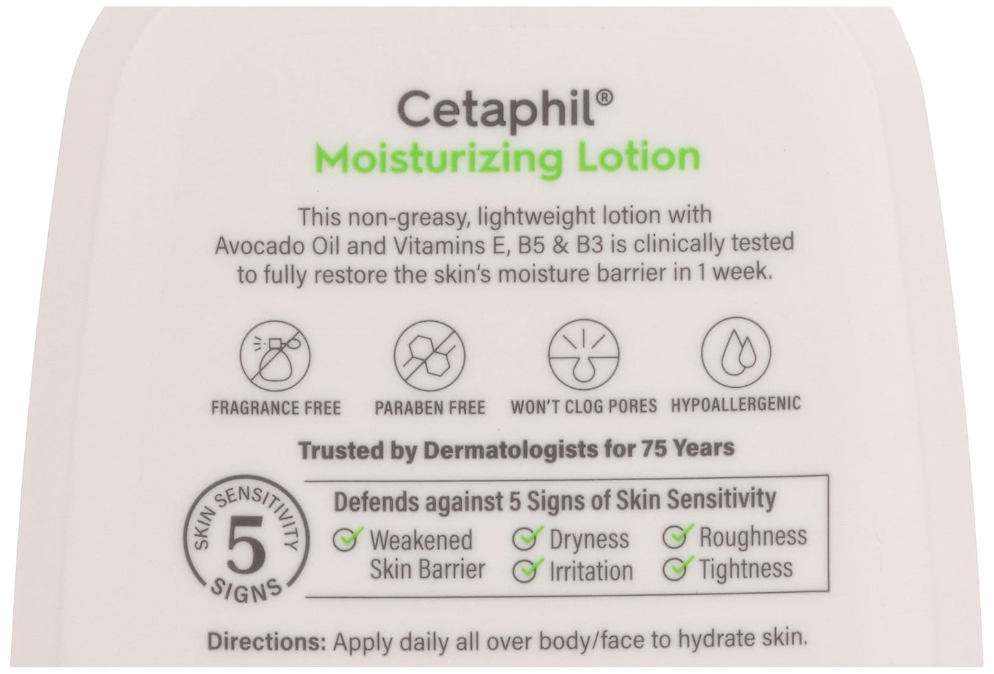 Cetaphil Body Moisturizing Lotion – 16 oz, Fragrance-Free Hydration for Sensitive Skin