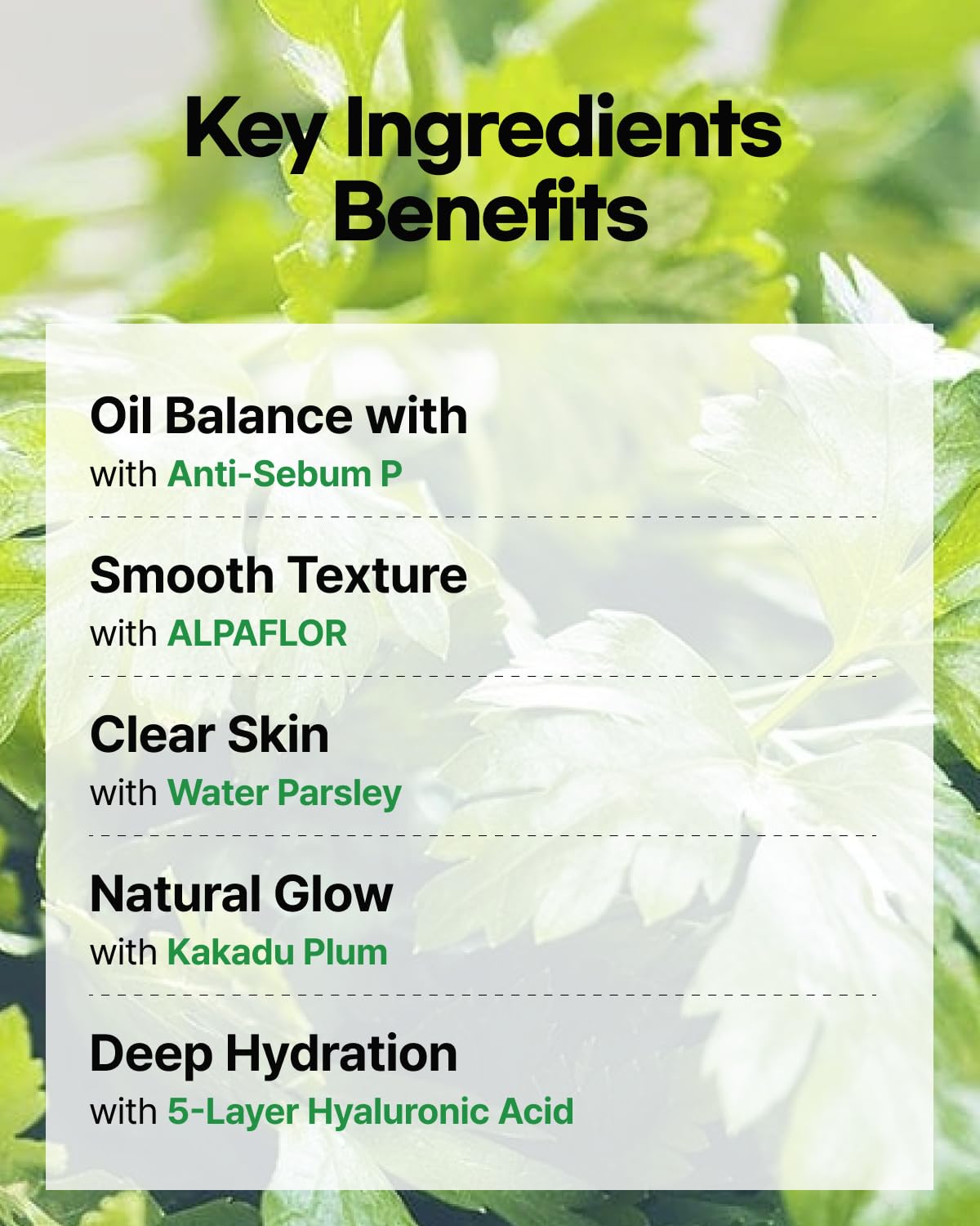 Minari Ampoule Cleanser – Korean Water Parsley & Kakadu Plum Extract | Hydrating, Gentle Daily Facial Cleanser, 70ml