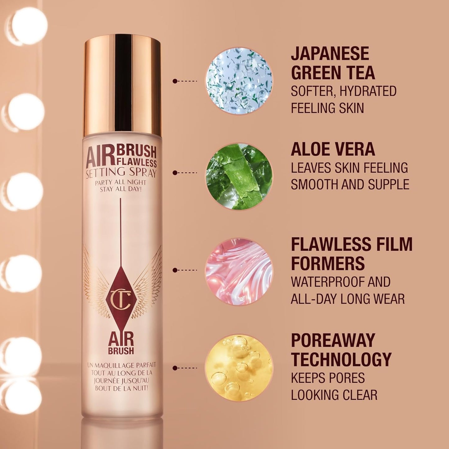 Charlotte Tilbury Airbrush Flawless Setting Spray – 16Hr Hydrating Makeup Mist