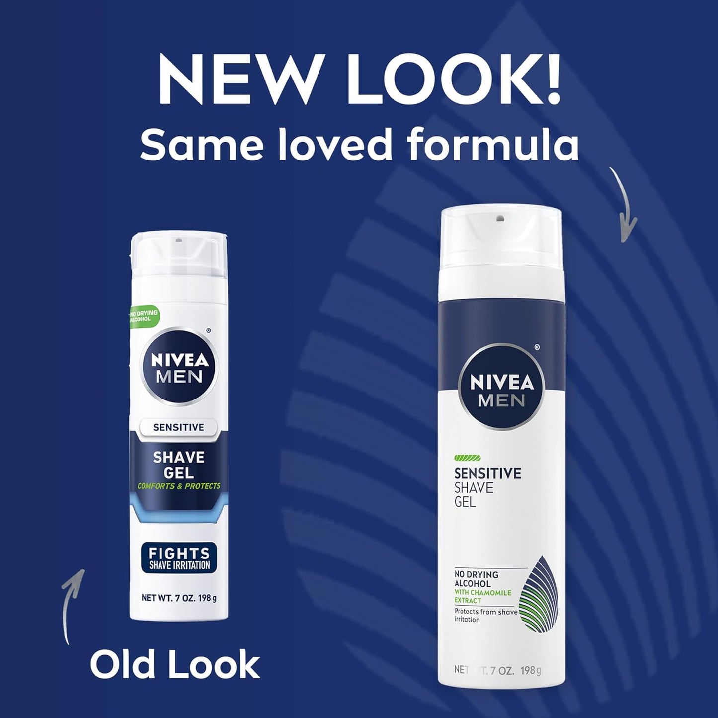 NIVEA MEN Sensitive Shave Gel with Vitamin E & Chamomile – Anti-Irritation Formula, 3 Pack (7 oz Each)