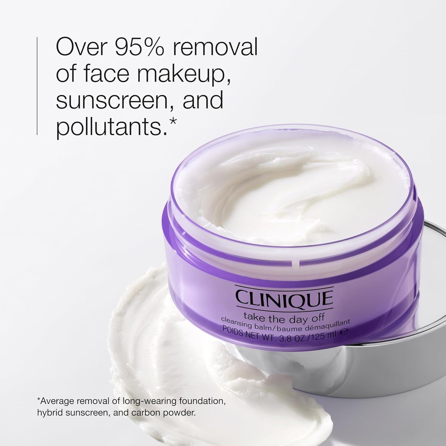 Clinique Take The Day Off Cleansing Balm – Makeup Remover for Face, Eyes & Sunscreen, Gentle & Non-Greasy, Suitable for All Skin Types