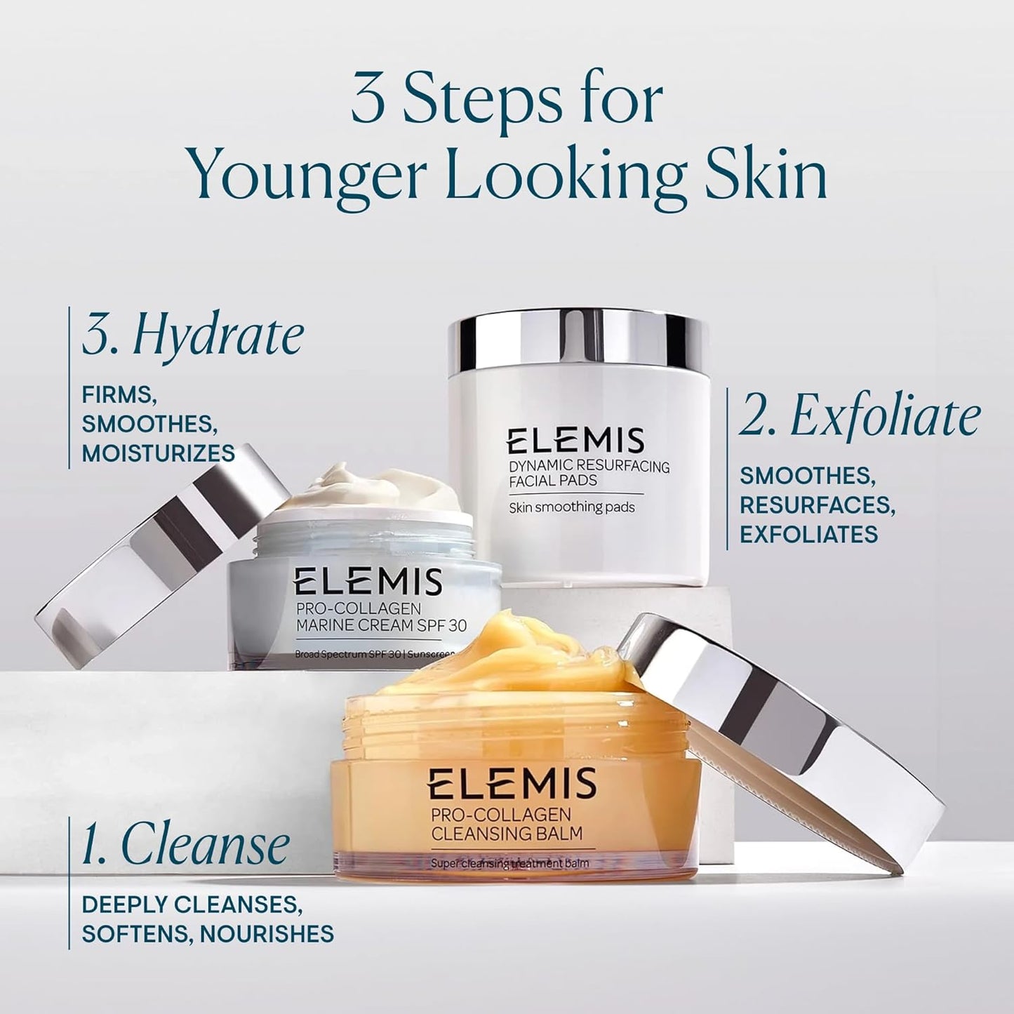 ELEMIS Pro-Collagen Cleansing Balm – Hydrating Makeup Remover & Deep Facial Cleanser | Nourishing Oil-to-Balm Formula (3.5 oz)