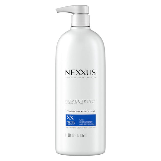 Nexxus Humectress Moisturizing Conditioner – Ultimate Moisture with Elastin Protein & Green Caviar for Dry Hair (33.8 fl oz)