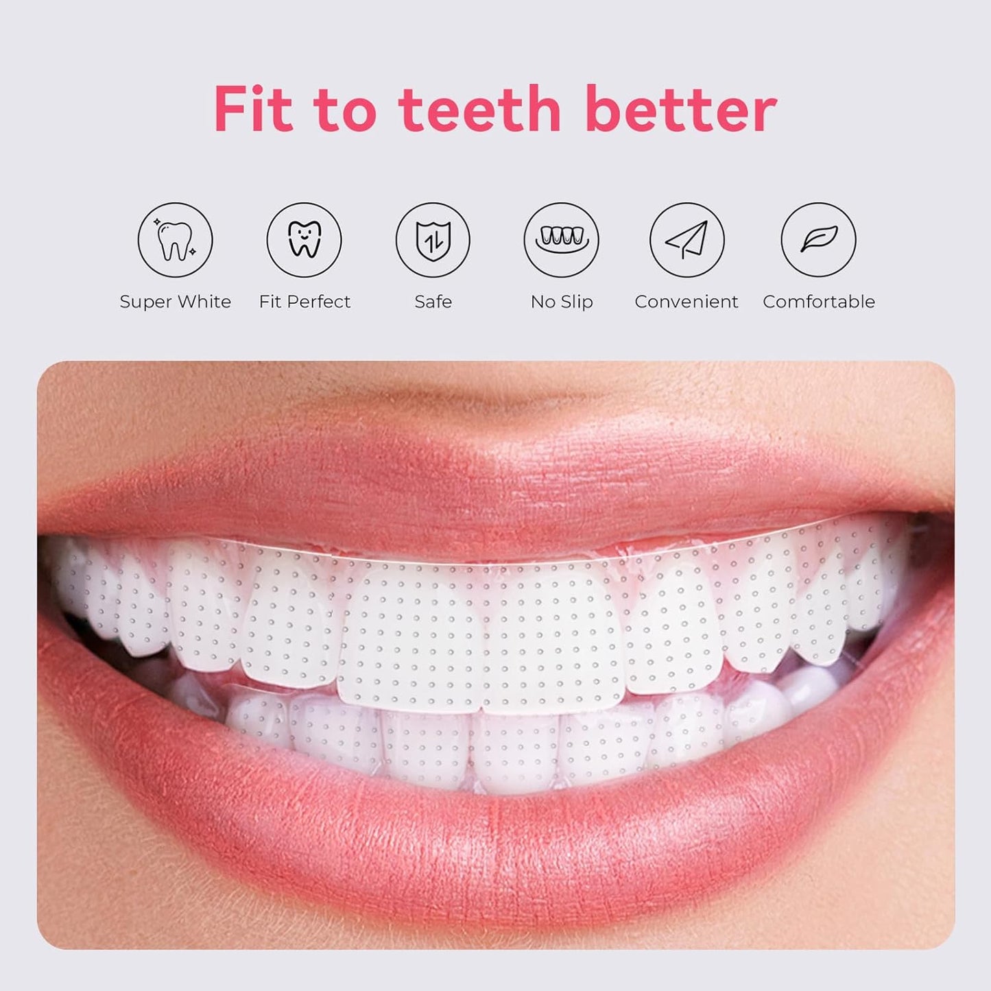 Teeth Whitening Strips – DentiSmart Enamel-Safe Formula | 28 Strips for Sensitive Teeth, Stain Removal & Brighter Smile