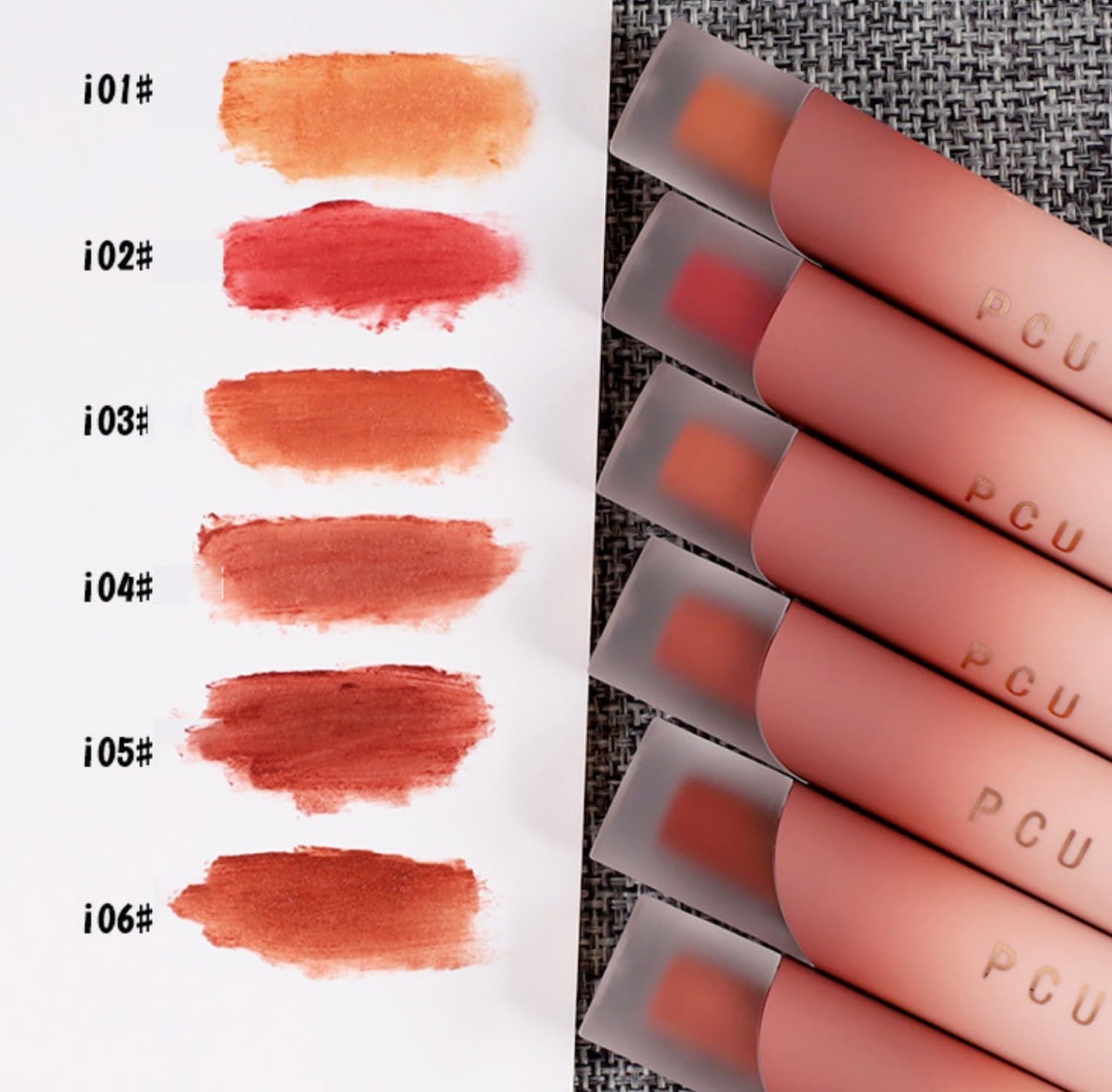 ZUNYSHA 6 Colors Korean Lip Tint Set – Matte Liquid Lipstick, Long-Lasting Waterproof Velvet Gloss, Hydrating & Lightweight Lip Makeup (6 PCS Bundle)
