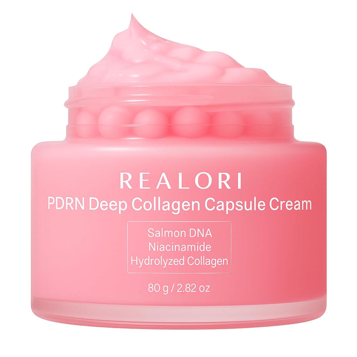 PDRN Capsule Cream with Vitamin C & Collagen – Korean Boba Moisturizer for Glowing, Hydrated & Youthful Skin – 80ml