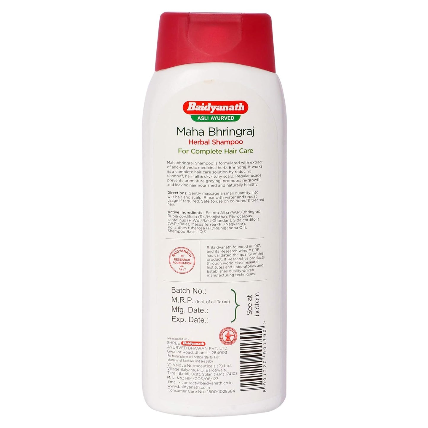Baidyanath Mahabhringraj Shampoo 500ml | Ayurvedic Remedy for Dandruff & Healthy Hair