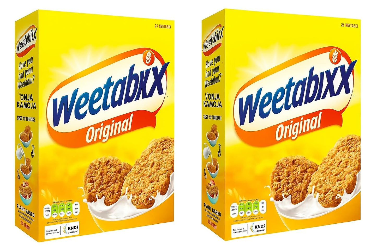 Weetabixx Original Wholegrain Breakfast Cereal – High Fibre, Low Fat (2 x 430g, Imported from UK)