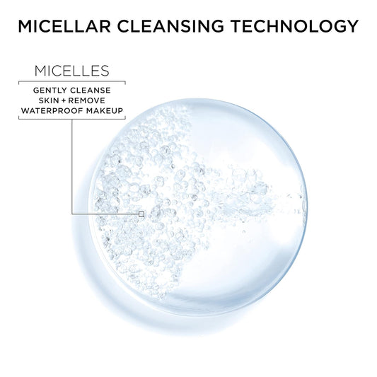 Garnier Micellar Water for Waterproof Makeup – Gentle Hydrating Cleanser & Makeup Remover, Suitable for Sensitive Skin, Vegan & Cruelty-Free (13.5 fl oz, 2 Pack)