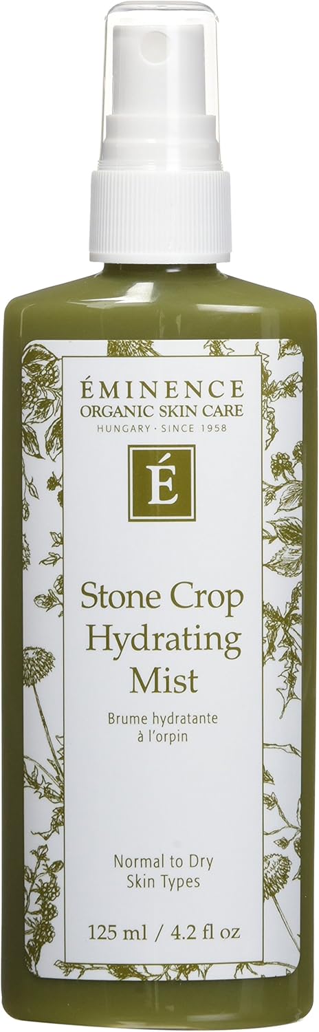 Eminence Organic Skincare Stone Crop Hydrating Mist – Alcohol-Free Facial Spray & Toner for All Skin Types, Refreshing & Moisturizing, 4.2 oz