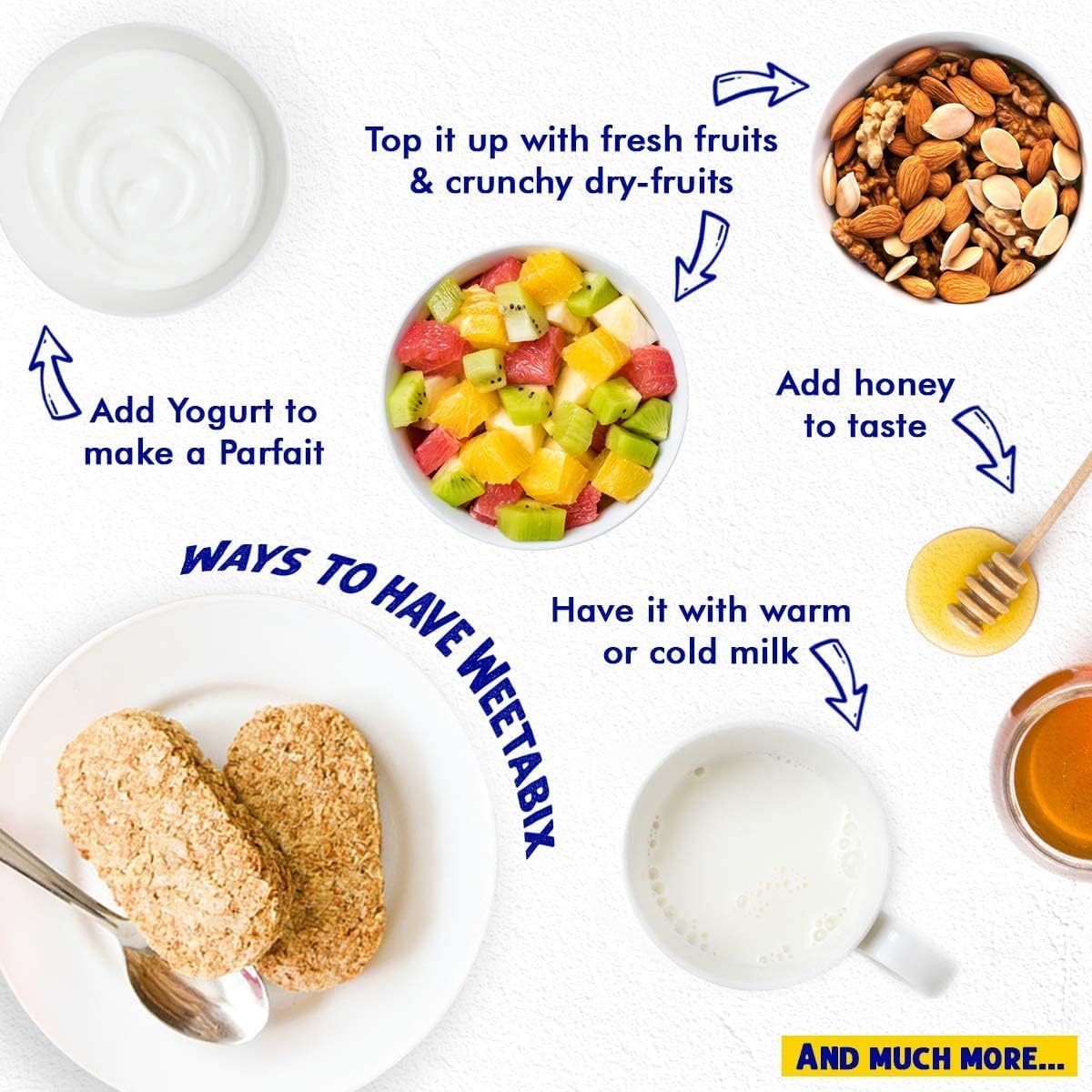 Weetabixx Original Wholegrain Breakfast Cereal – High Fibre, Low Fat (2 x 430g, Imported from UK)