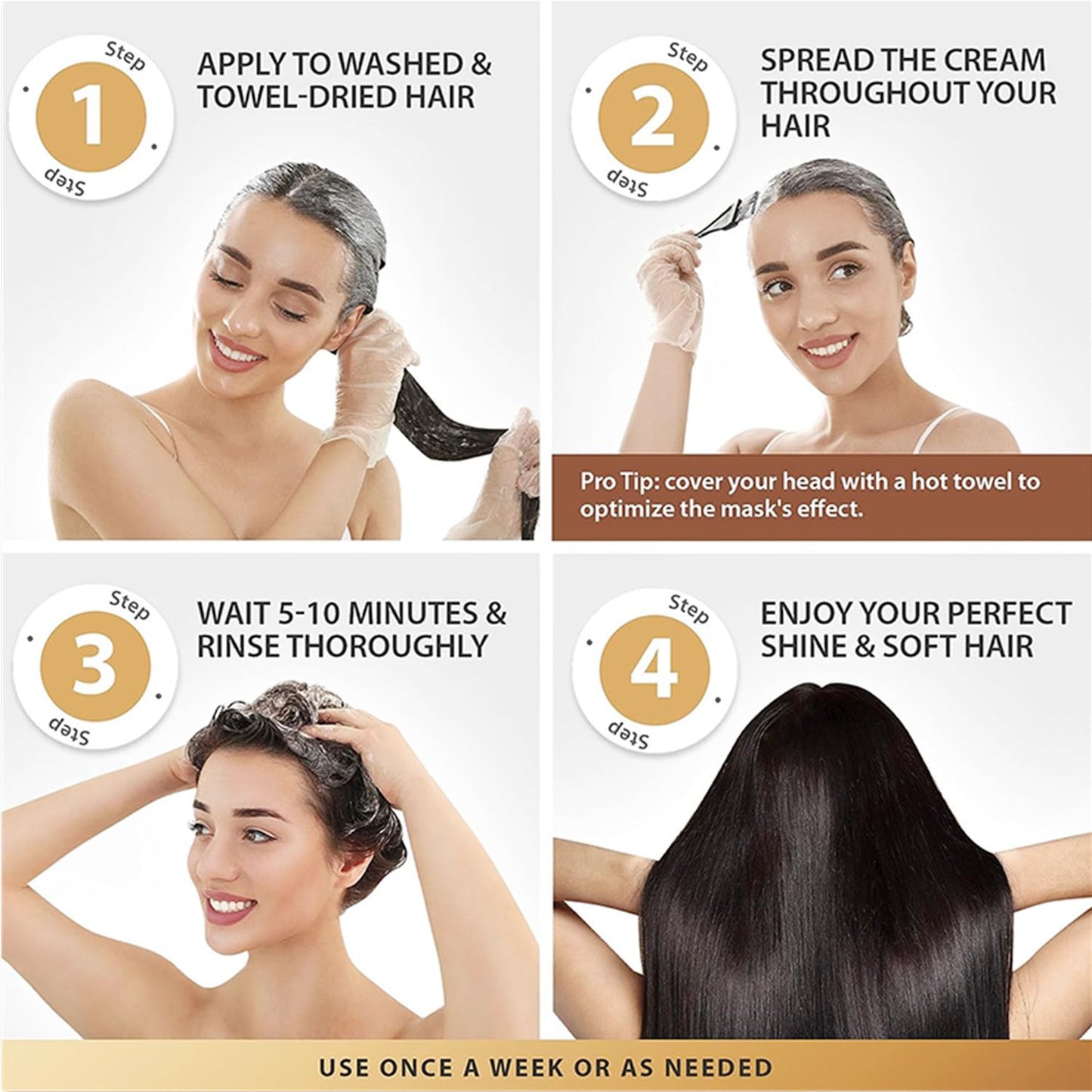 Karseell Collagen Hair Mask with Argan Oil – Deep Repair & Shine (16.9 oz / 500ml)