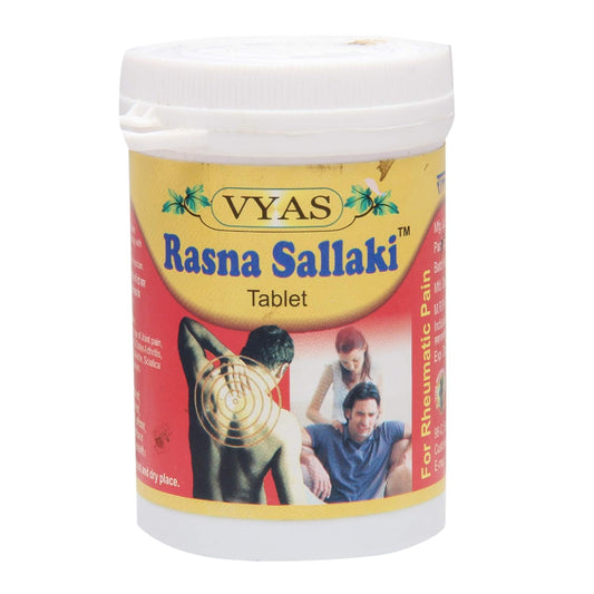 Vyas Rasna Sallaki Tablets 100 Count | Ayurvedic Joint Pain Relief & Anti-Inflammatory Support | Herbal Bone & Muscle Strength Formula
