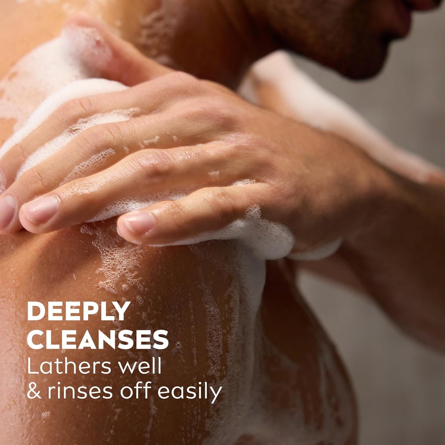 NIVEA Men Active Clean Body Wash with Natural Charcoal – 3-in-1 Face, Hair & Body Cleanser, Long-Lasting Scent, Pack of 3 (16.9 fl oz Each)