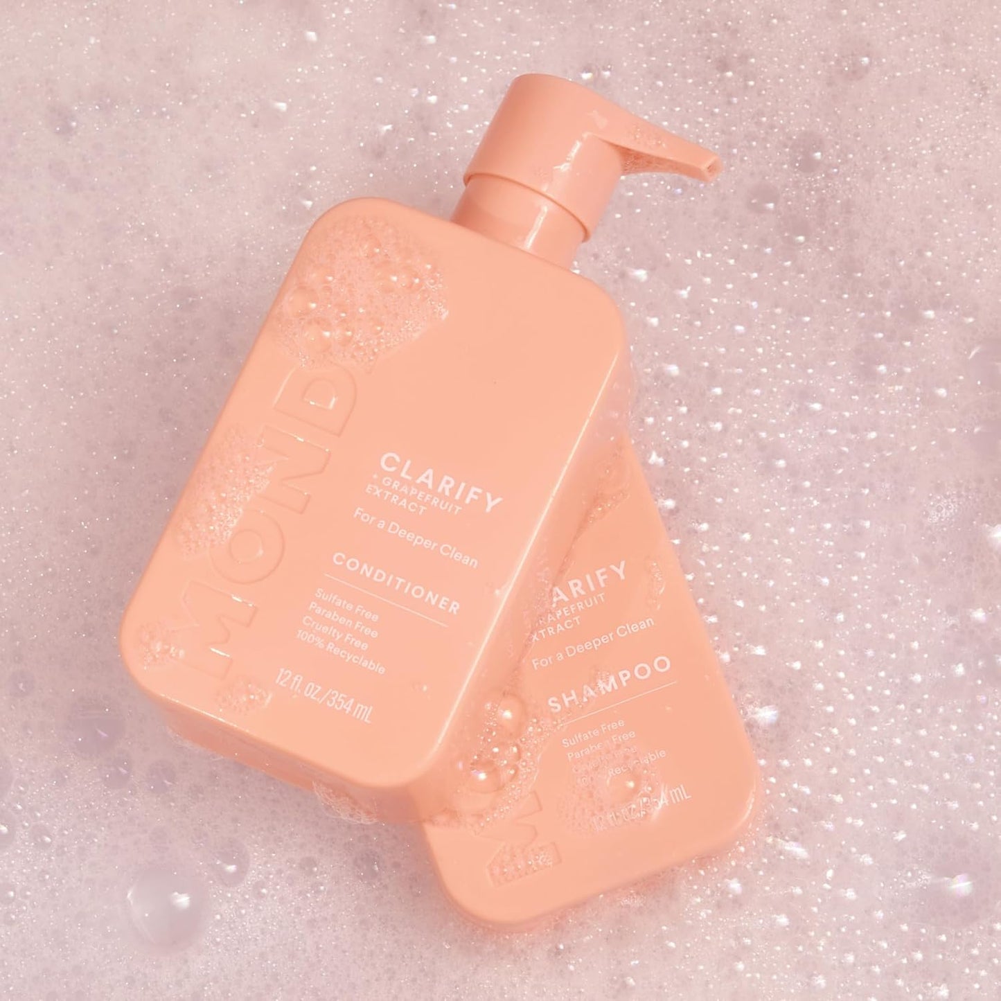 MONDAY HAIRCARE Clarify Shampoo & Conditioner Set – Grapefruit Extract & Ceramides for Oily Hair, Paraben-Free & Cruelty-Free, 12 fl oz x 2