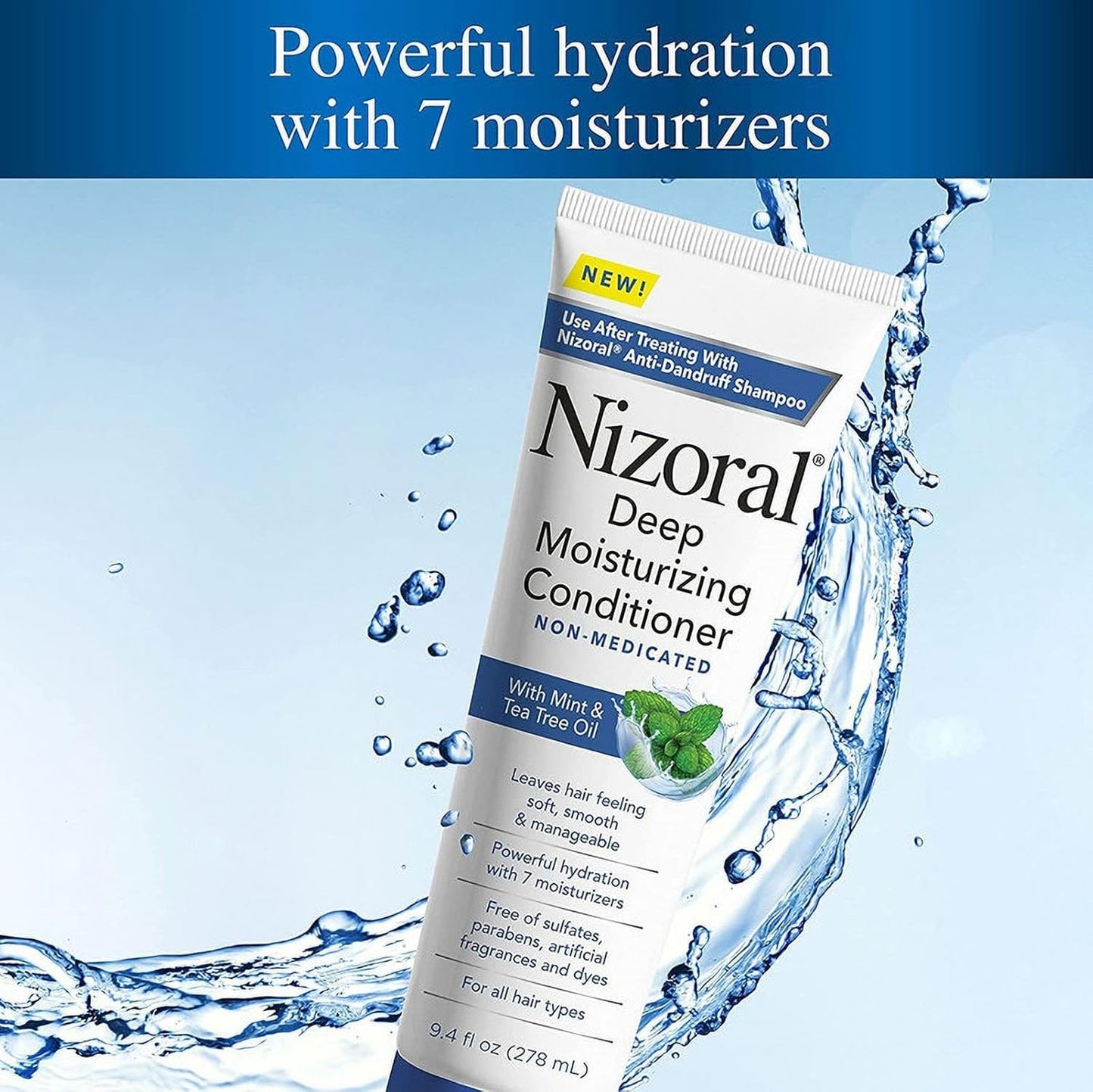 Nizoral Anti-Dandruff Shampoo & Deep Moisturizing Conditioner Bundle – Clinically Proven with Ketoconazole 1% & 7 Moisturizers (7oz + 9.4oz)