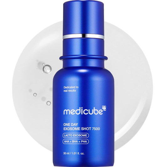 Medicube Zero Exosome Shot Serum – 7,500 PPM Spicule Booster with AHA+BHA+PHA | Pore Care, Dead Skin Cell Removal & Skin Renewal (1.01 fl.oz)