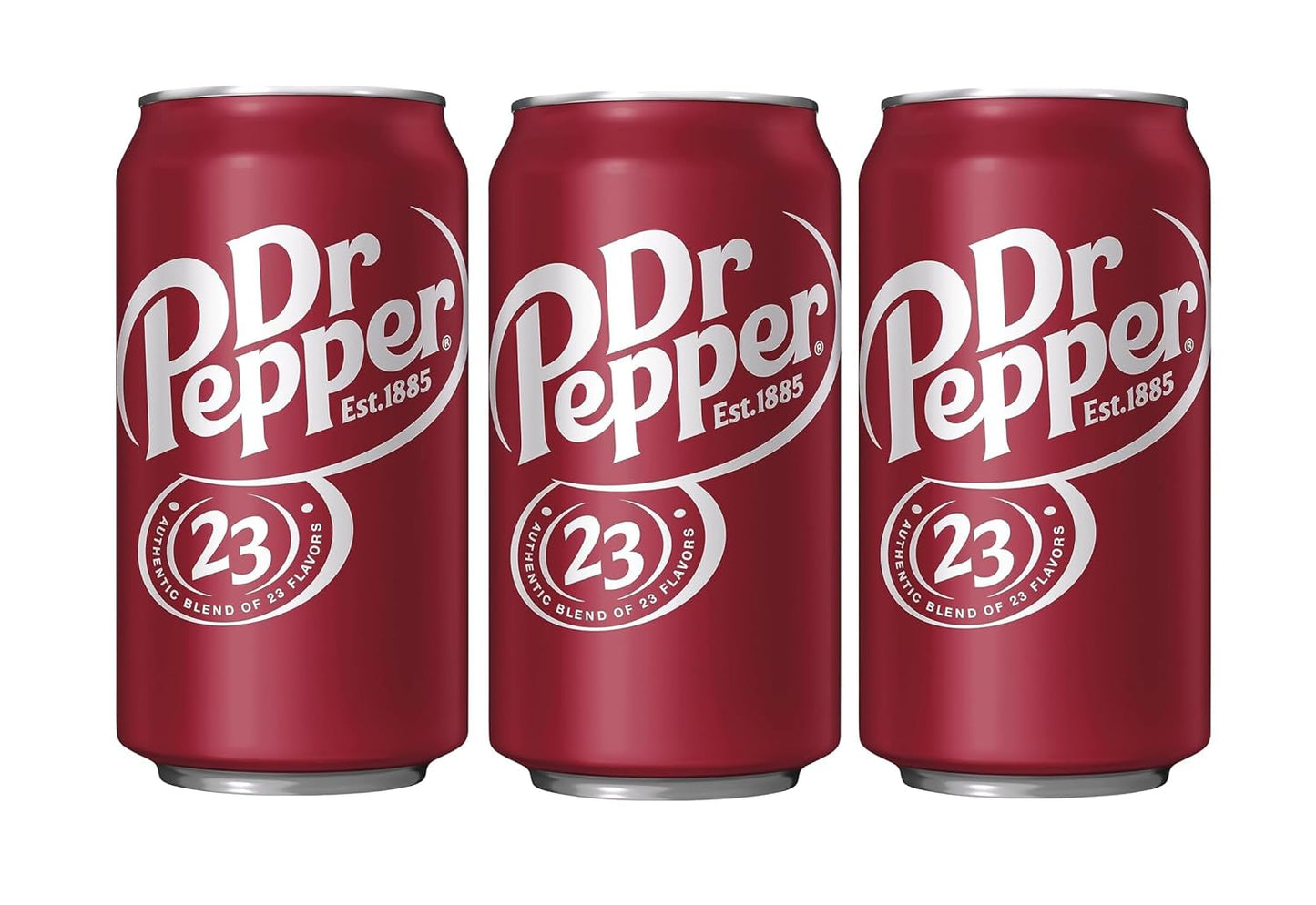 Dr. Pepper Original 23 Flavour Blend Soft Drink – Bold & Refreshing Soda, Pack of 3 (330ml Each, Imported from USA)
