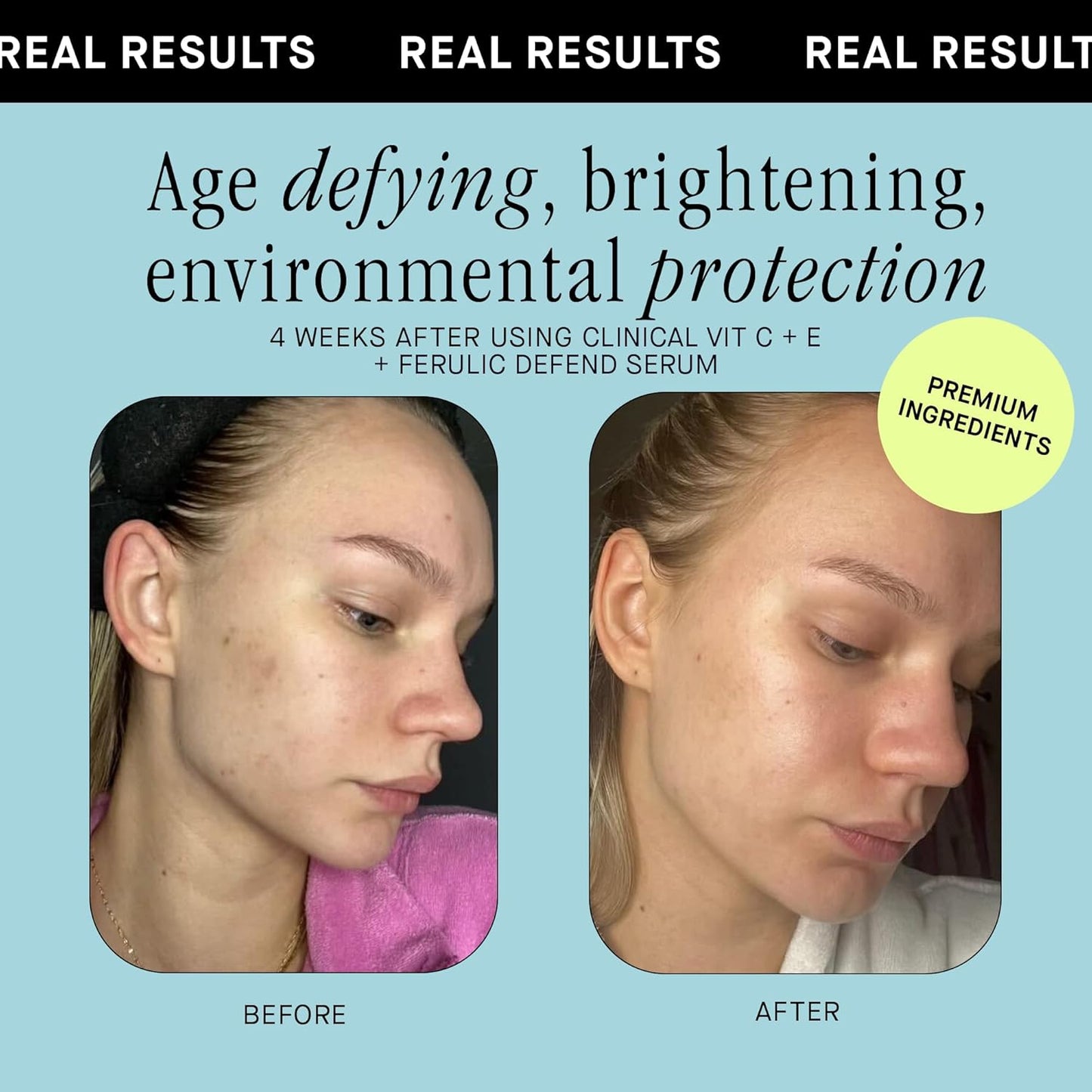 Brandefy Vitamin C Face Serum 15% L-Ascorbic Acid with Ferulic Acid & Vitamin E | Brightening Dark Spot Corrector & Anti-Aging Serum (1oz / 30ml, Made in USA)