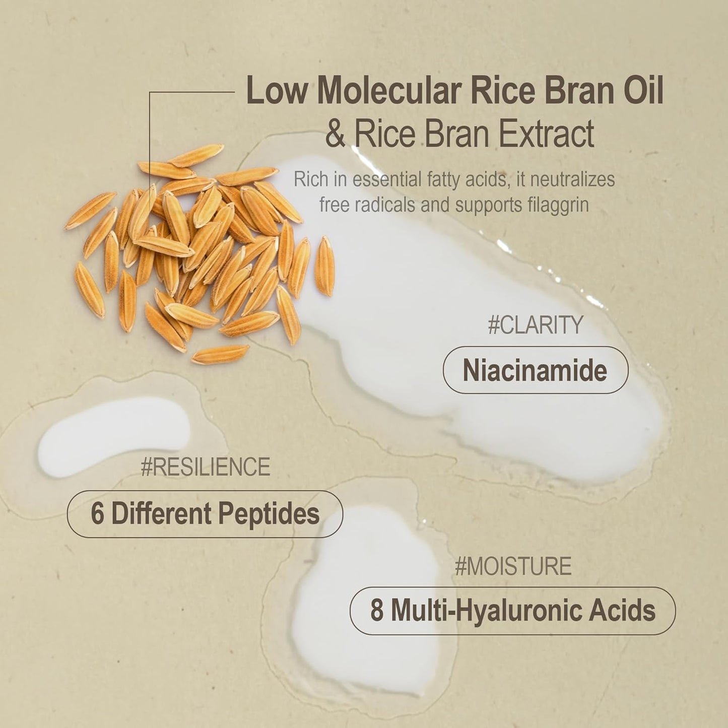 HAYEJIN RiceFila Oil Toner | 2-in-1 Korean Rice Toner & Cream with Niacinamide, Hyaluronic Acid & Peptides | Hydrating, Lightweight & Barrier Care (5.07 fl.oz)