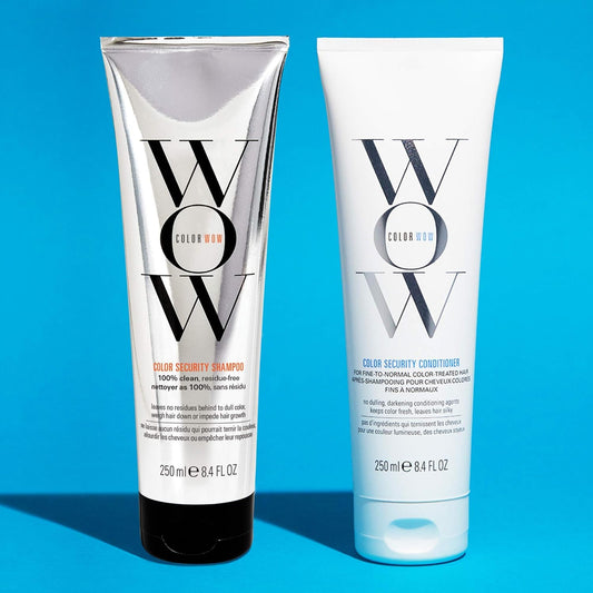 COLOR WOW Dream Clean Duo | Sulfate-Free Color Security Shampoo & Weightless Conditioner | Hydrates, Strengthens & Boosts Gloss | For Fine & Color-Treated Hair