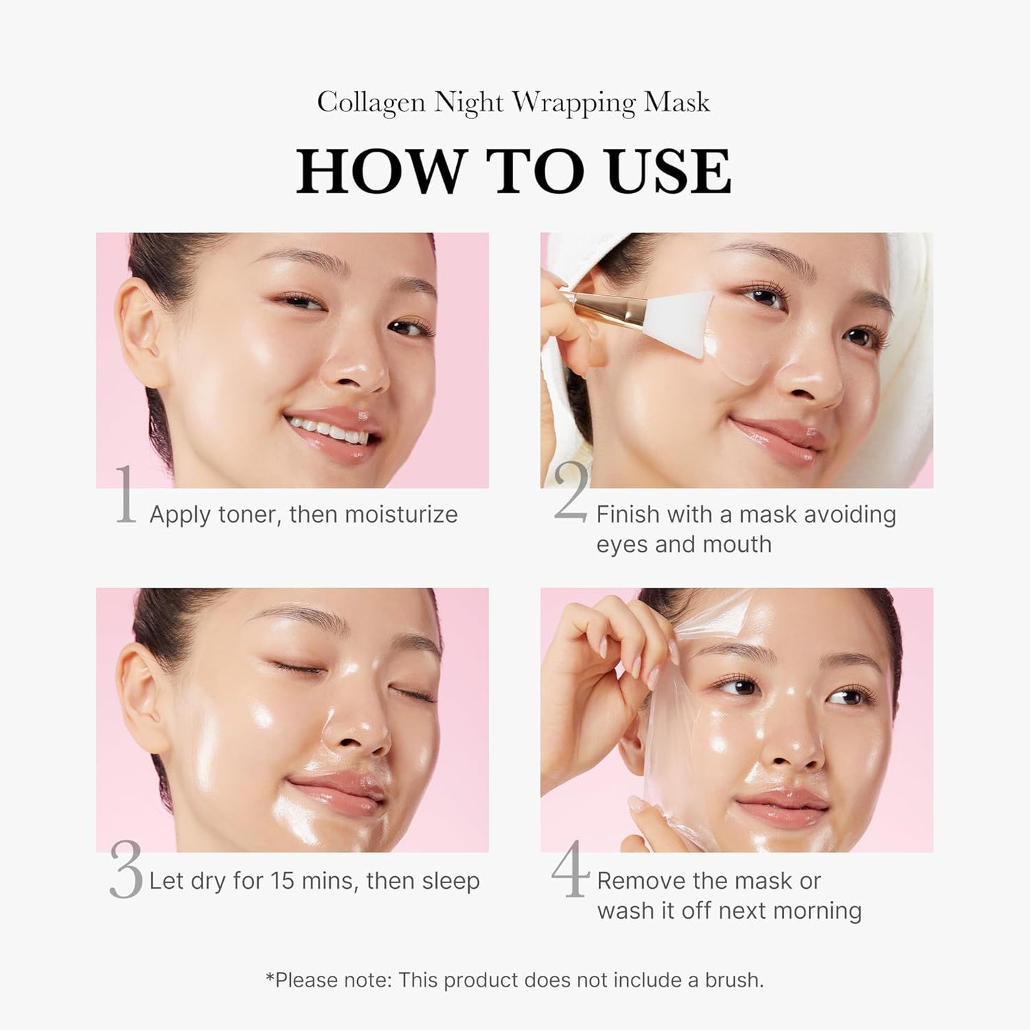 Medicube Collagen Overnight Peel-Off Facial Mask – Firming, Hydrating & Anti-Aging Korean Skincare (75ml)