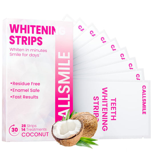 Teeth Whitening Strips – 14-Day Enamel-Safe Kit, No-Slip, Mint Flavor, Stain Removal (28 Pcs)