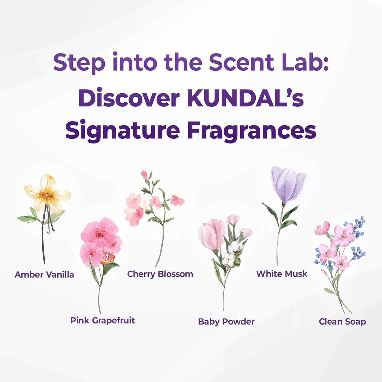 KUNDAL Korean Shampoo & Conditioner Set – Cherry Blossom Scent, Sulfate-Free with Argan & Macadamia Oil – Anti-Frizz & Moisturizing, 16.9 fl oz Each, 2 Pack