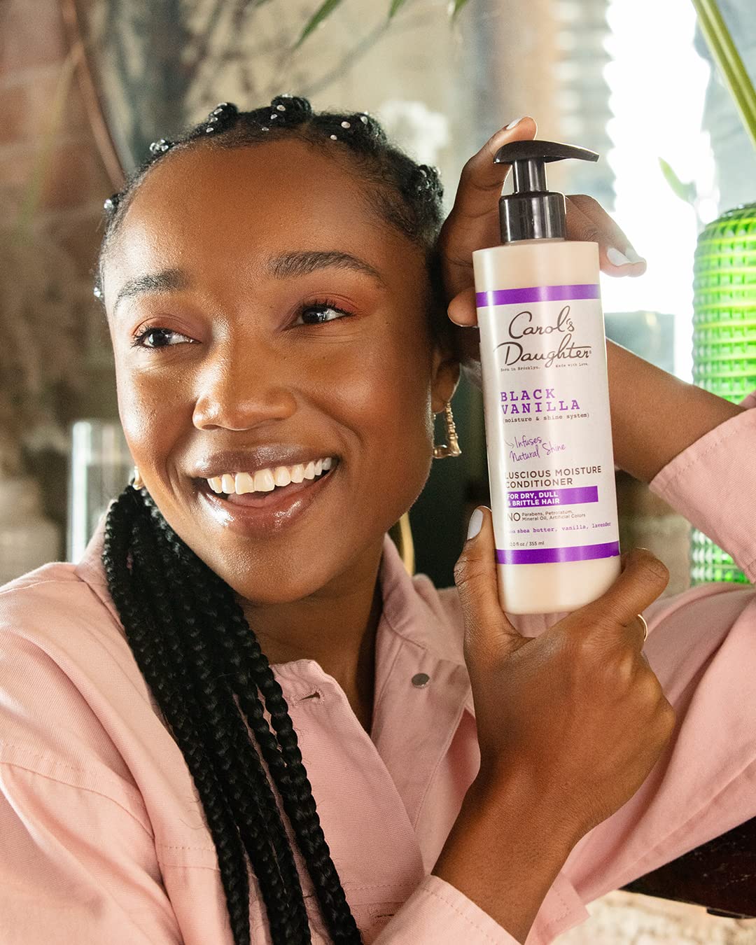 Carol's Daughter Black Vanilla Sulfate-Free Shampoo & Conditioner Set | Moisturizing Care for Curly, Wavy & Natural Hair | Restores Shine & Softness | 1 Kit