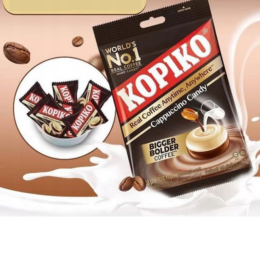Kopiko Cappuccino Coffee Candy – Creamy Milk & Real Coffee Blend, 175g (Imported from Malaysia)