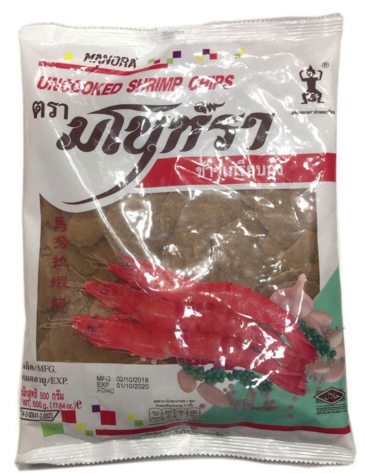 Manora Uncooked Shrimp Chips, 500g