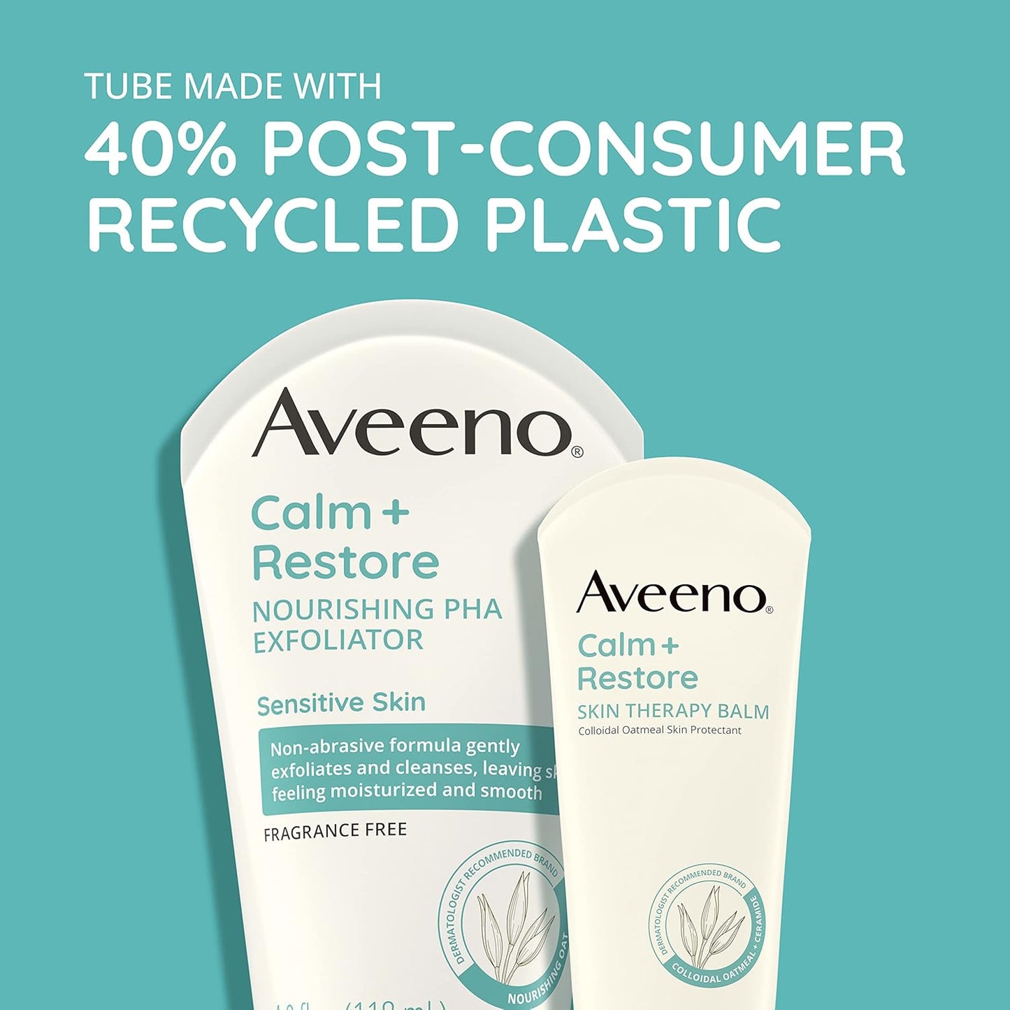 Aveeno Calm + Restore Skin Therapy Balm – Colloidal Oatmeal & Ceramide Moisturizer for Sensitive, Dry Skin, 1.7 oz