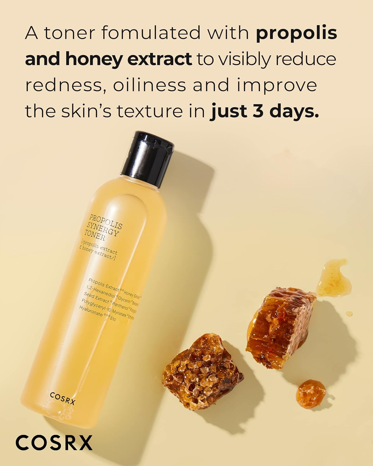 COSRX Full Fit Propolis Synergy Toner – Hydrating & Soothing Korean Face Toner with Propolis & Honey (150ml / 5.07 fl oz)