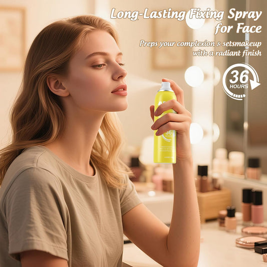 Arstech Vitamin C Makeup Setting Spray – Long Lasting 36HR Ultra-Fine Hydrating & Dewy Face Mist (4.44oz)