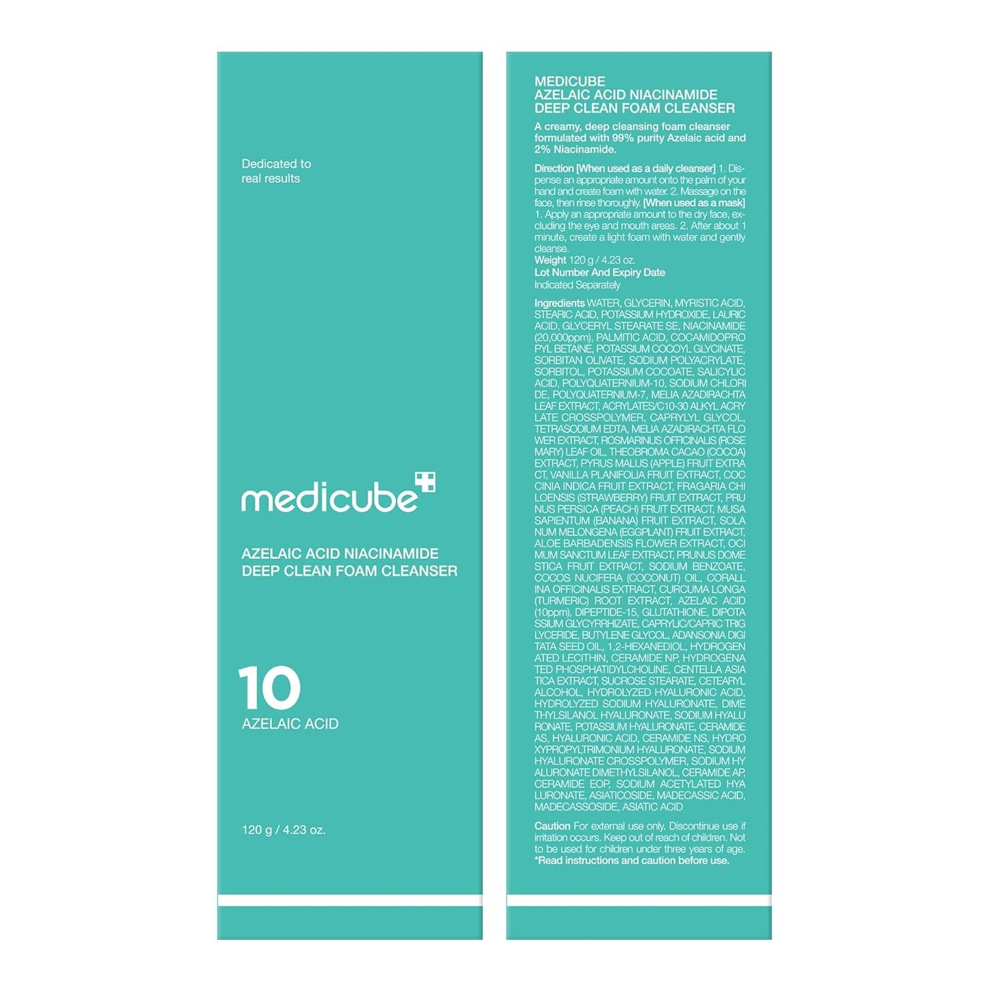 Medicube Azelaic Acid Gummy Whip Cleanser | Soothing Korean Face Wash for Pore Care & Excess Sebum Control | Niacinamide + Glycerin | 120g