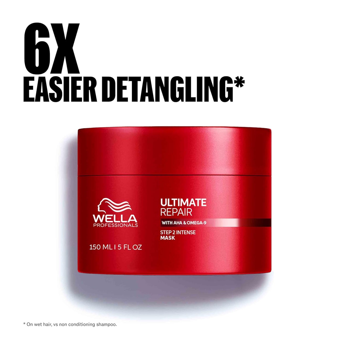 Wella Professionals Ultimate Repair Mask – Vegan Hair Treatment with AHA & Omega-9 – Strengthens, Repairs & Smooths Damaged Hair – 5 oz