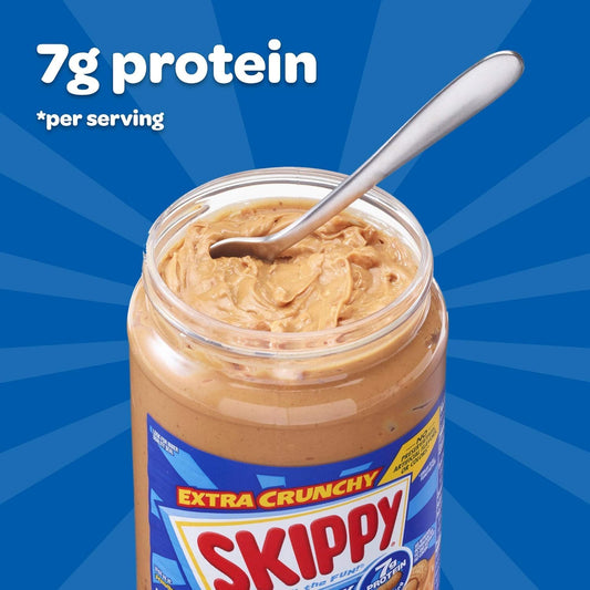 Skippy’s Extra Crunchy Peanut Butter – Protein-Rich, Crunchy & Delicious, 462g (USA)