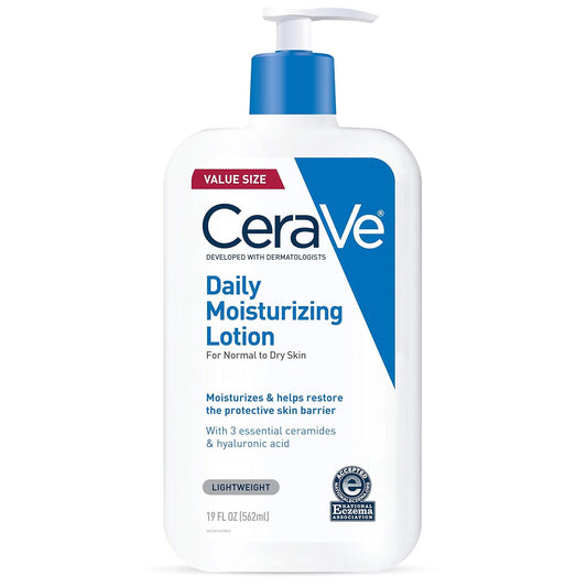 CeraVe Daily Moisturizing Lotion – 24HR Hydration for Face & Body, Fragrance-Free, Oil-Free, 562ml
