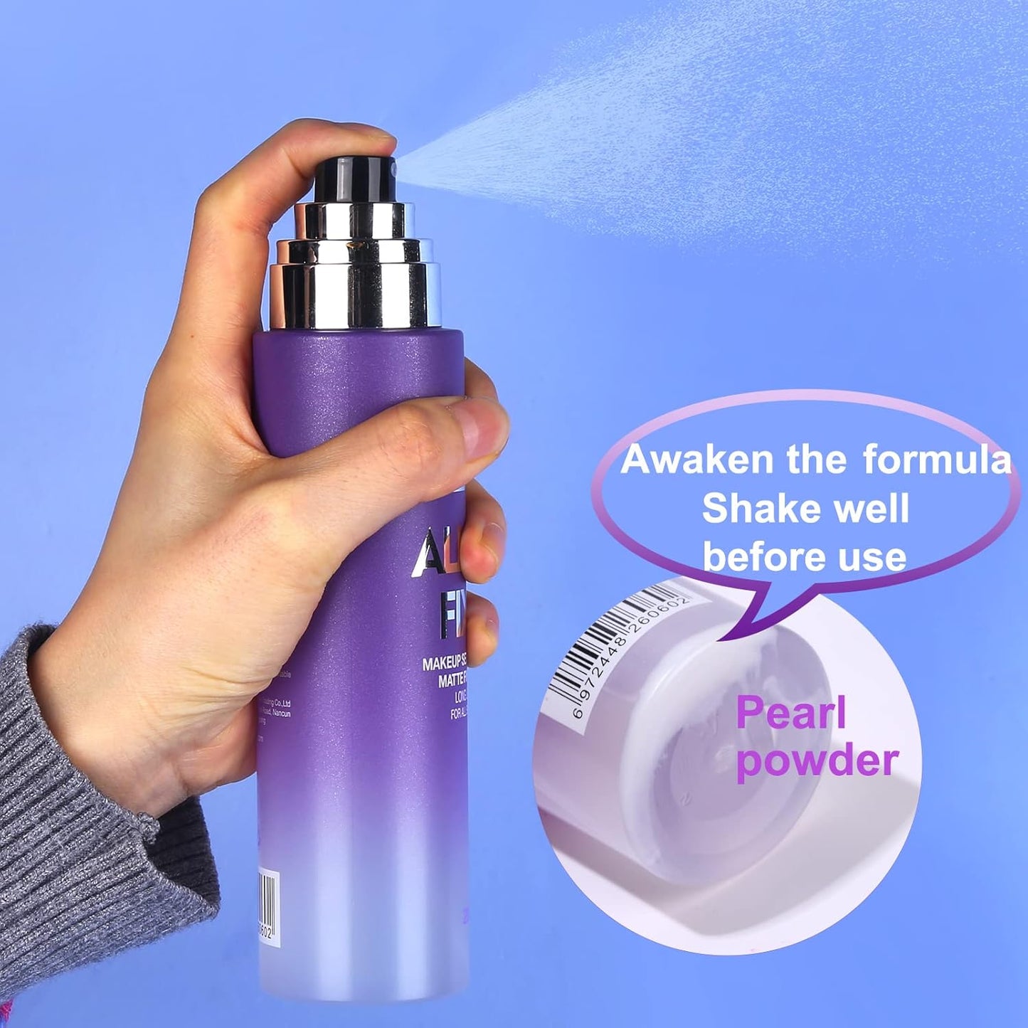 UCANBE Makeup Setting Spray – Long Lasting Matte Face Mist, Oil Control & Hydrating Finishing Spray with Aloe, 6.7 fl oz