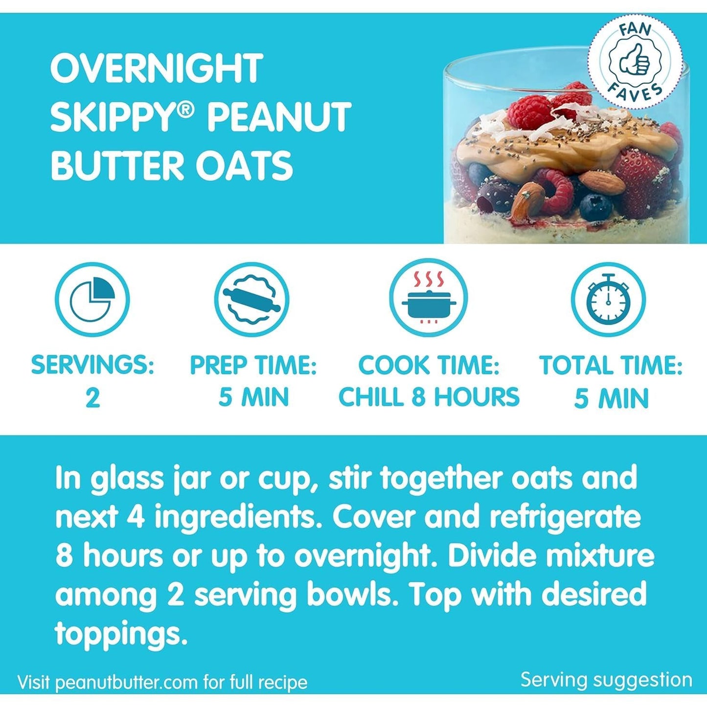 Skippy’s Creamy Peanut Butter Spread – Smooth, Protein-Rich, Preservative-Free, and Delicious 462g Jar (Imported from USA)