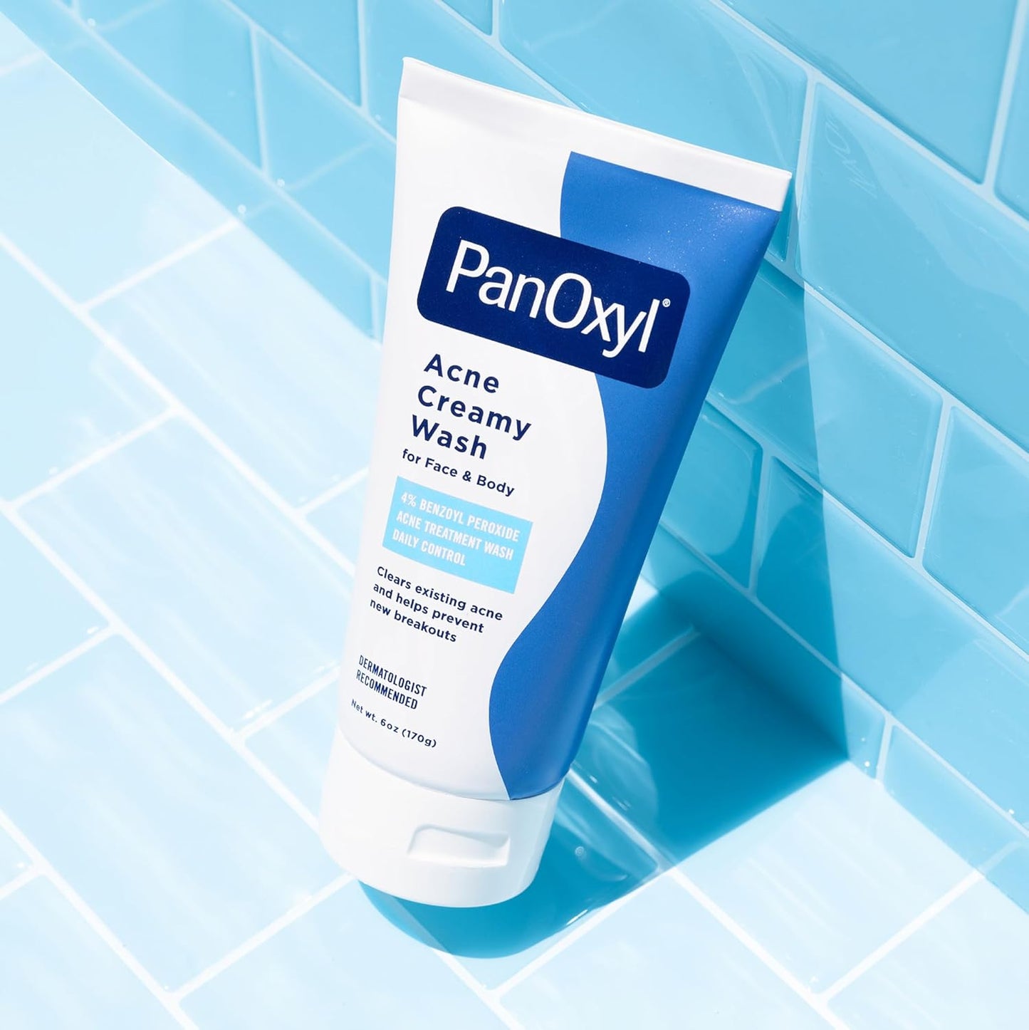 PanOxyl Antimicrobial Hydrating Acne Creamy Wash – 4% Benzoyl Peroxide, 6 oz