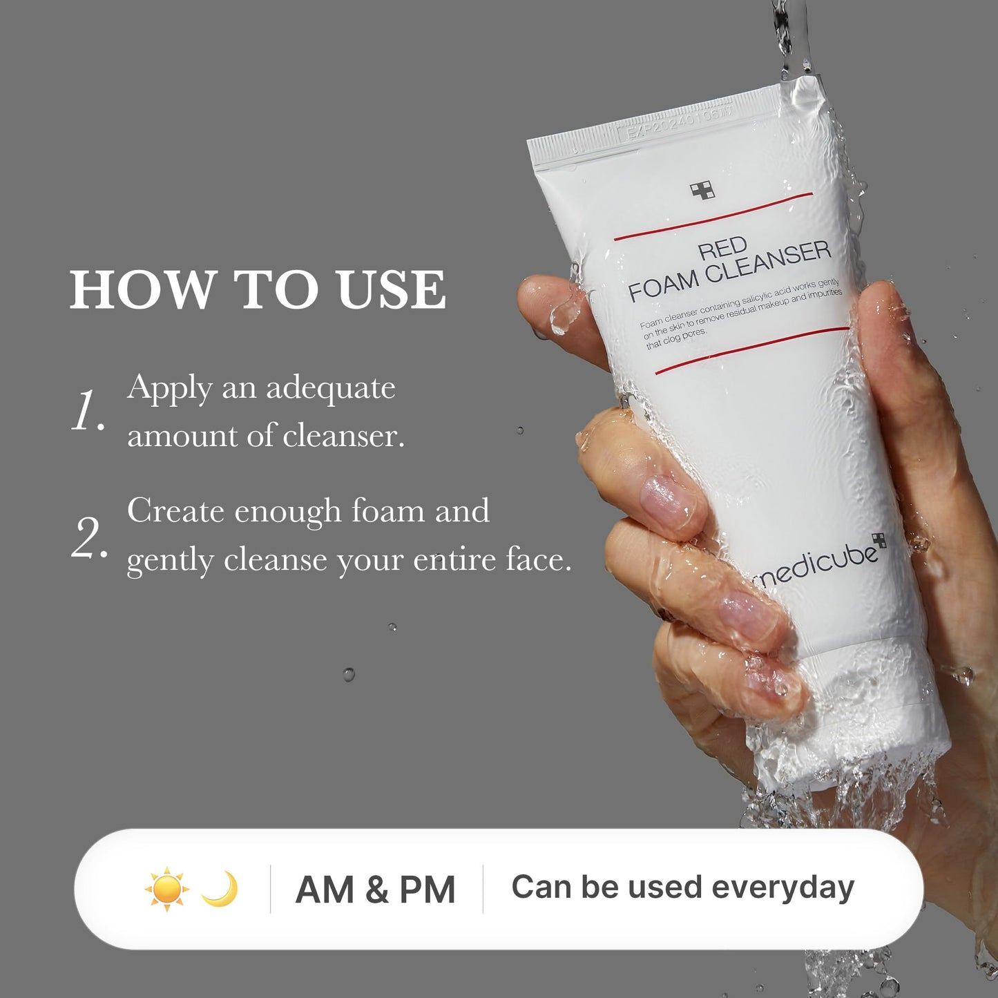 Medicube PDRN Marshmallow Whip Cleanser – Korean Hydrating Foam Face Wash with Niacinamide & Hyaluronic Acid for Pore Care, Uneven Skin Tone & Radiant Glow (143g)